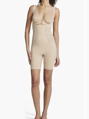 NWT Commando Beige Control High Waist Open Bust Bodysuit Shaper large 12-14 $178